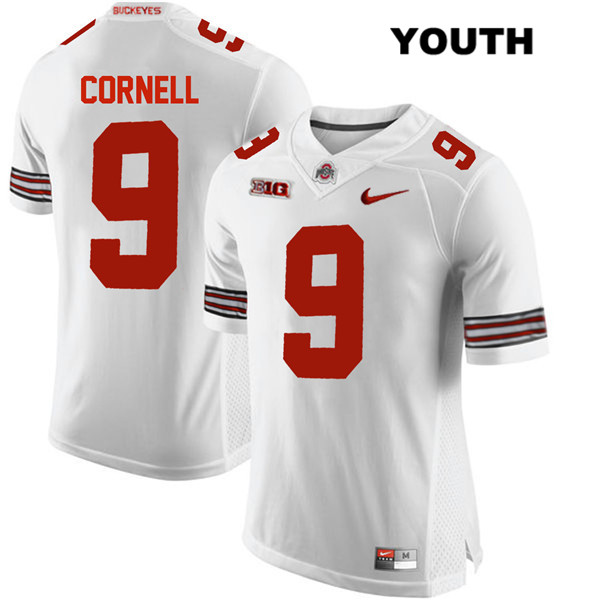Ohio State Buckeyes Youth Jashon Cornell #9 White Authentic Nike College NCAA Stitched Football Jersey OB19Q03UA